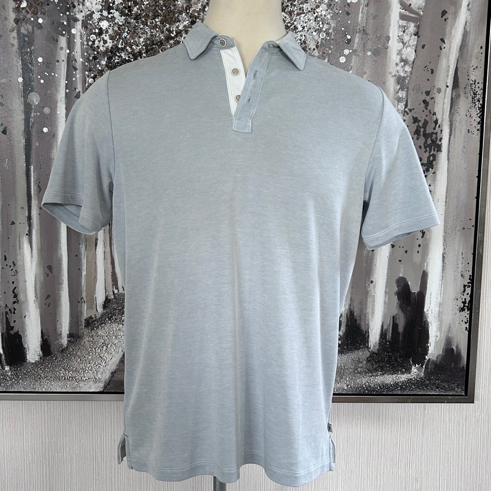 Tommy Bahama Men's Light Grey Shoreline Surf Polo - Size M